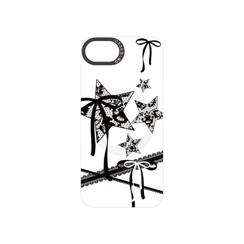 Star Bow Black Snap-On Phone Case