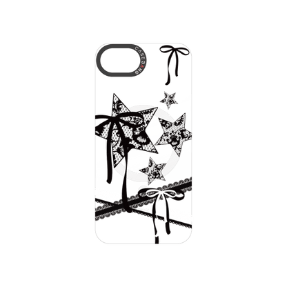 Star Bow Black Snap-On Phone Case