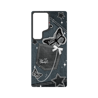 Denim Pocket Snap-On Phone Case