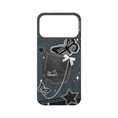 Denim Pocket Snap-On Phone Case