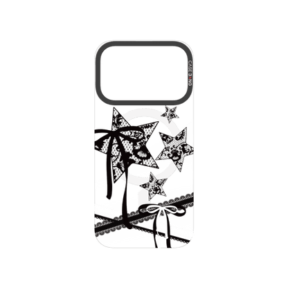 Star Bow Black Snap-On Phone Case