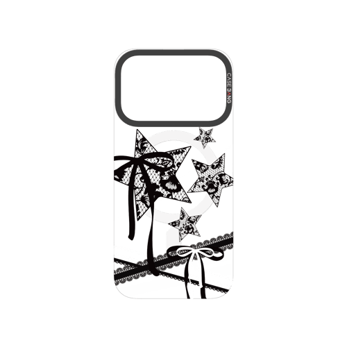 Star Bow Black Snap-On Phone Case