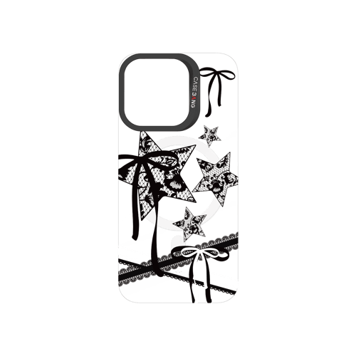 Star Bow Black Snap-On Phone Case