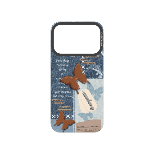 Denim Patchwork Snap-On Phone Case