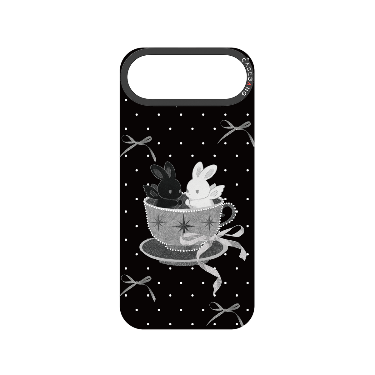 Teacup Twin Bunnies Snap-On Phone Case