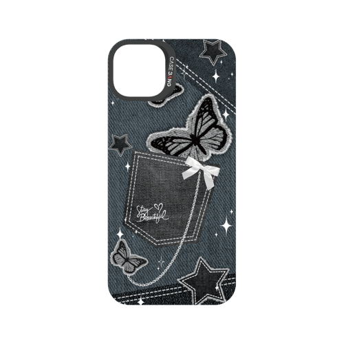 Denim Pocket Snap-On Phone Case