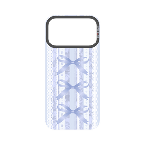 Bow Stripe Blue Snap-On Phone Case