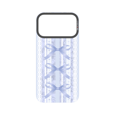 Bow Stripe Blue Snap-On Phone Case