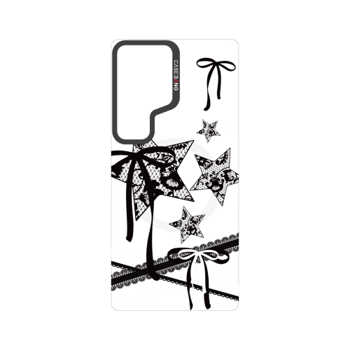 Star Bow Black Snap-On Phone Case