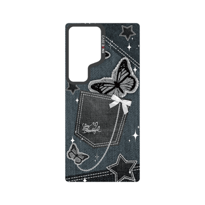 Denim Pocket Snap-On Phone Case
