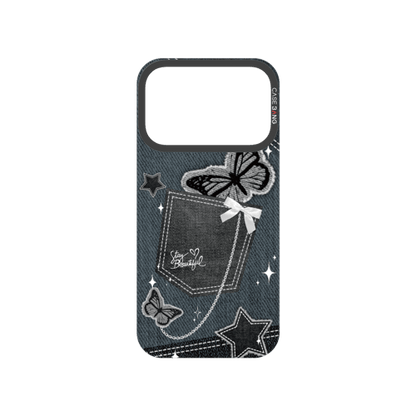 Denim Pocket Snap-On Phone Case