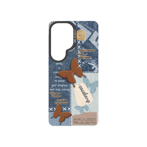 Denim Patchwork Snap-On Phone Case