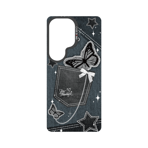 Denim Pocket Snap-On Phone Case