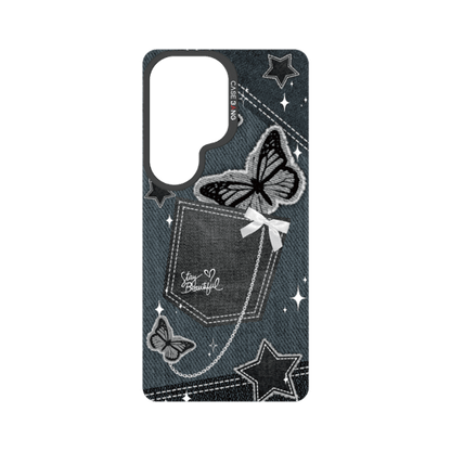 Denim Pocket Snap-On Phone Case