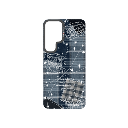 Denim Graffiti Snap-On Phone Case