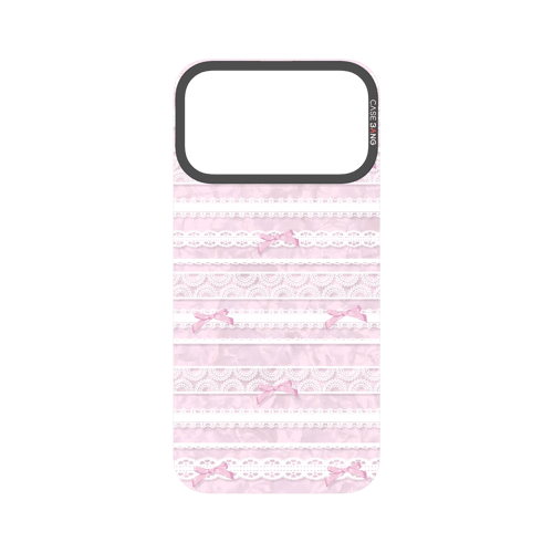 Lace Stripe Pink Snap-On Phone Case