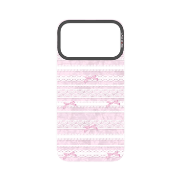Lace Stripe Pink Snap-On Phone Case