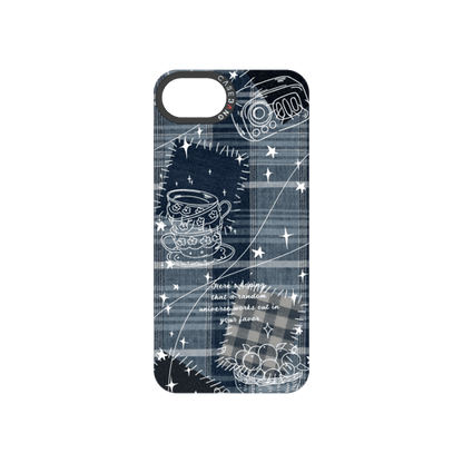 Denim Graffiti Snap-On Phone Case