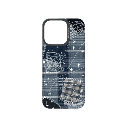 Denim Graffiti Snap-On Phone Case