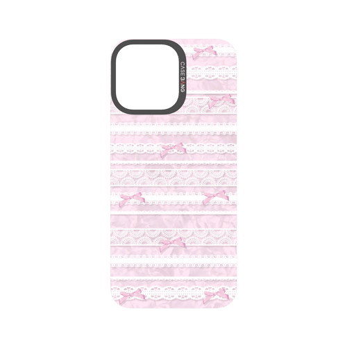 Lace Stripe Pink Snap-On Phone Case