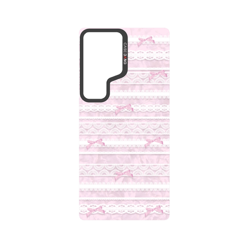 Lace Stripe Pink Snap-On Phone Case