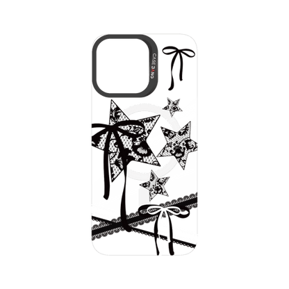 Star Bow Black Snap-On Phone Case
