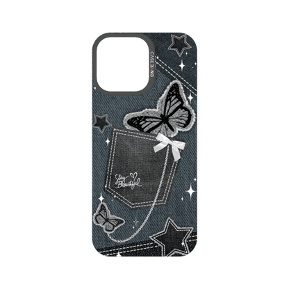 Denim Pocket Snap-On Phone Case