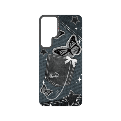 Denim Pocket Snap-On Phone Case