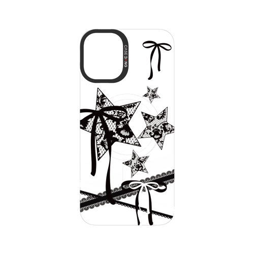 Star Bow Black Snap-On Phone Case
