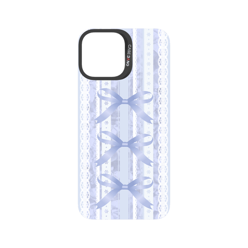 Bow Stripe Blue Snap-On Phone Case