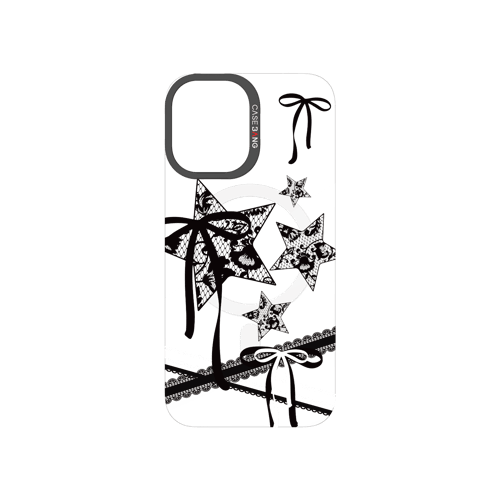 Star Bow Black Snap-On Phone Case