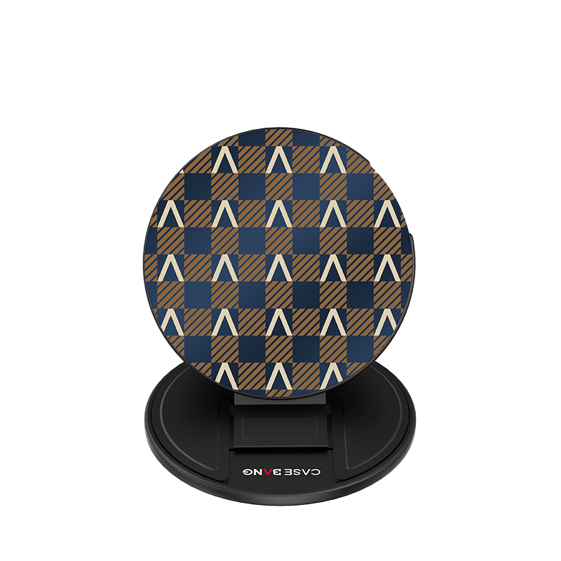 Autumn Coffee Brown grip stand with base and back cover