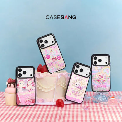 Ayyjewel snap-on phone case collection with a dessert display