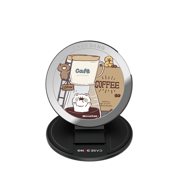 Bakery Bear MagSafe Grip Stand - CaseBangMagsafe Grip StandCaseBangCoffee BearBase Stand + Back Cover