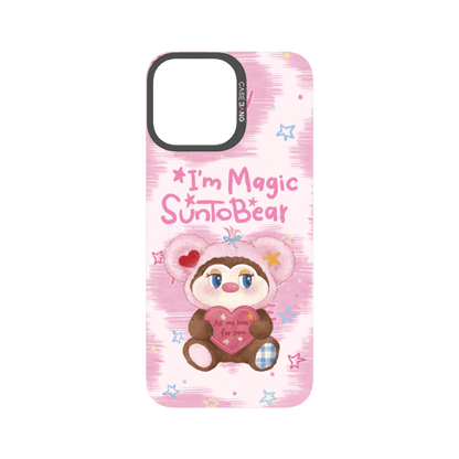 Pink Heart Bear Snap-On Phone Case