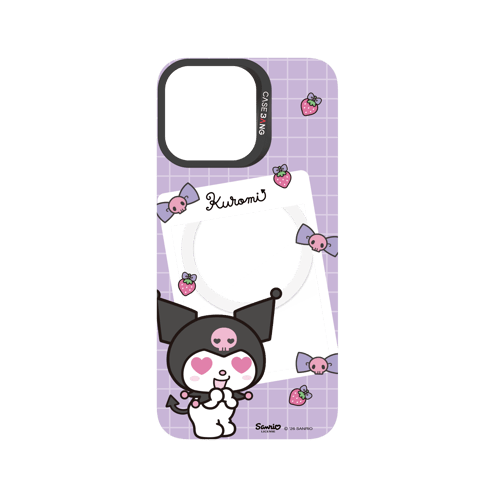 Purple Kuromi Letter Snap-On Phone Case
