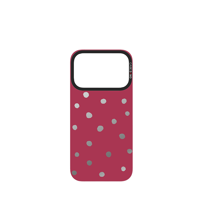 Berry Red Polka Dots Imagisnap - CaseBangImagisnapCaseBangiPhone 17 ProBack Cover