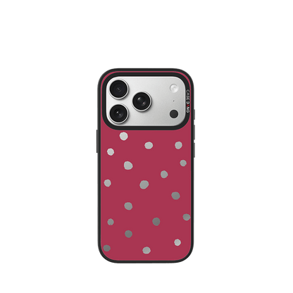 Berry Red Polka Dots Imagisnap - CaseBangImagisnapCaseBangiPhone 17 Pro MaxBack Cover+Base Case
