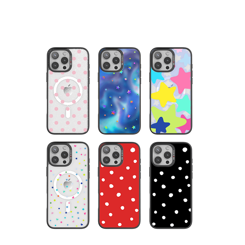 Black Polka Dots Imagisnap - CaseBangImagisnapCaseBangiPhone 16 Pro MaxBack Cover+Base Case