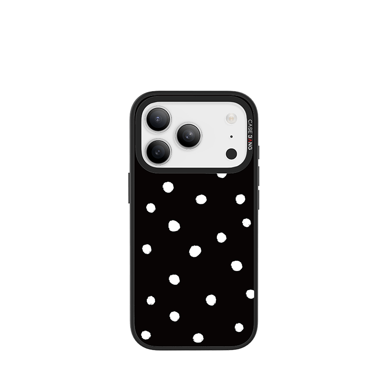 Black Polka Dots Imagisnap - CaseBangImagisnapCaseBangiPhone 17 ProBack Cover