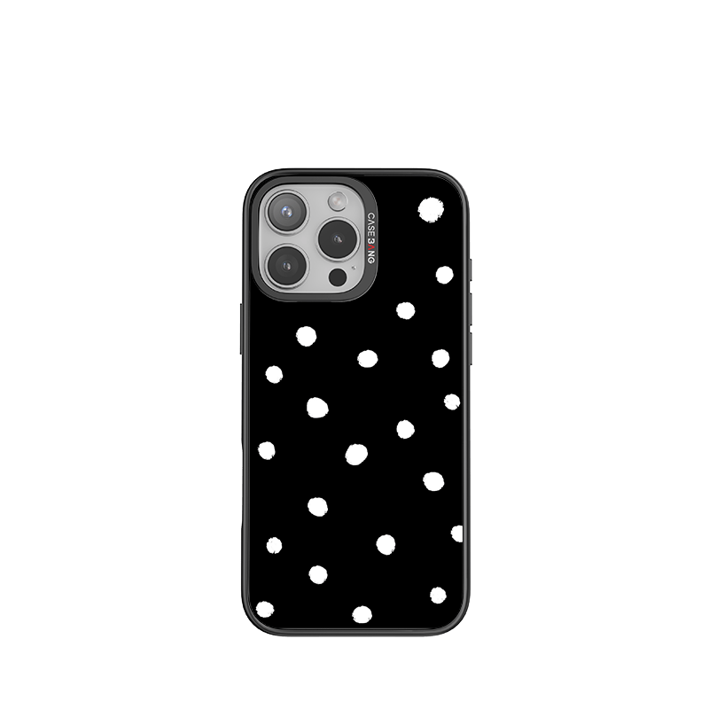 Black Polka Dots Imagisnap - CaseBangImagisnapCaseBangiPhone 16 Pro MaxBack Cover+Base Case