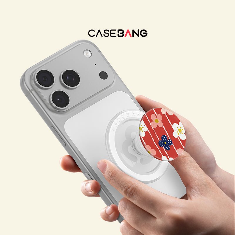 Bloom Series MagSafe Airbag Grip Stand - CaseBangMagSafe Airbag Grip StandCaseBangLITTLE RED FLOWER