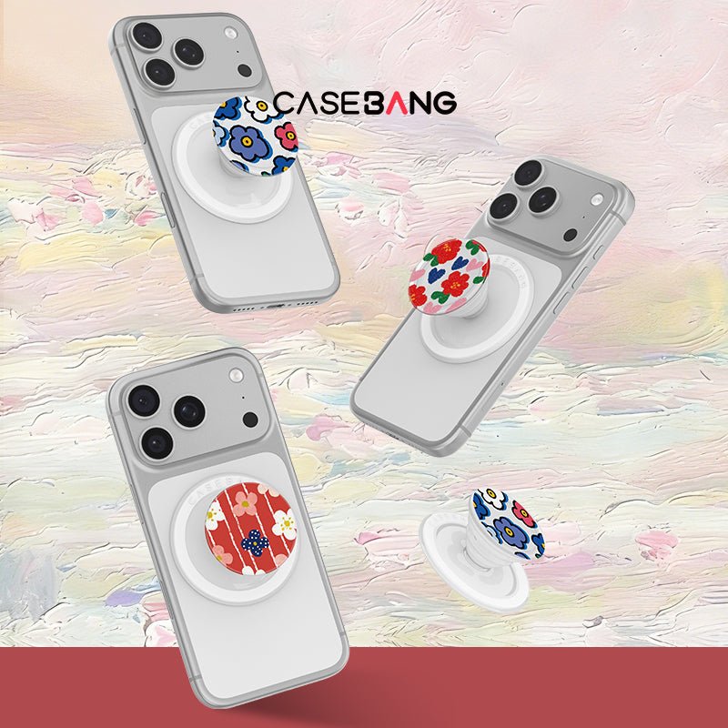 Bloom Series MagSafe Airbag Grip Stand - CaseBangMagSafe Airbag Grip StandCaseBangLITTLE RED FLOWER
