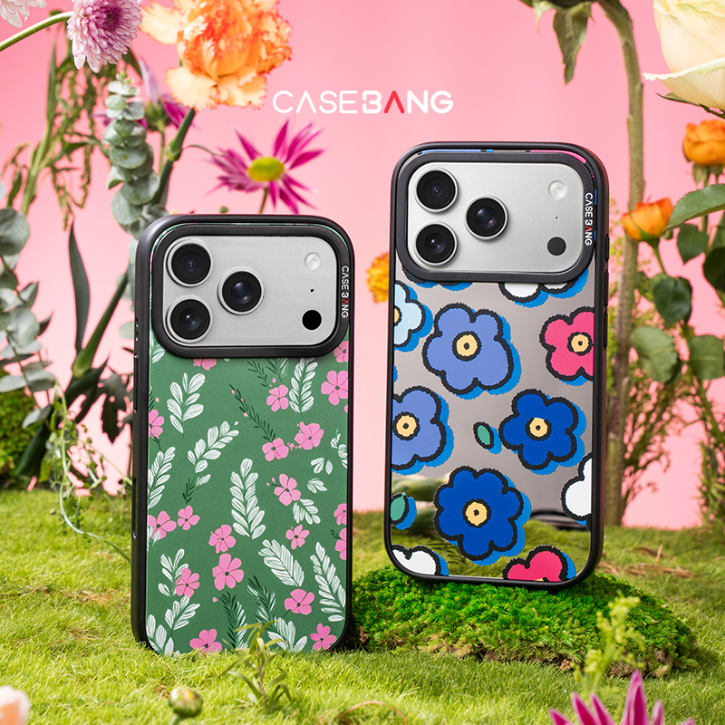 Bloom Series Snap - On Phone Case - CaseBangImagiSnap Case MagSafe CompatibleCaseBangMate 80 Pro MaxLITTLE BLUE FLOWER