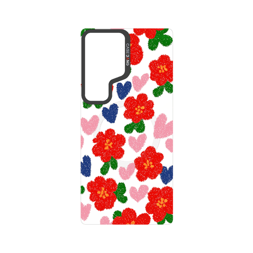 Bloom Series Snap - On Phone Case - CaseBangImagiSnap Case MagSafe CompatibleCaseBangSAMSUNG S25 UltraLITTLE RED FLOWER