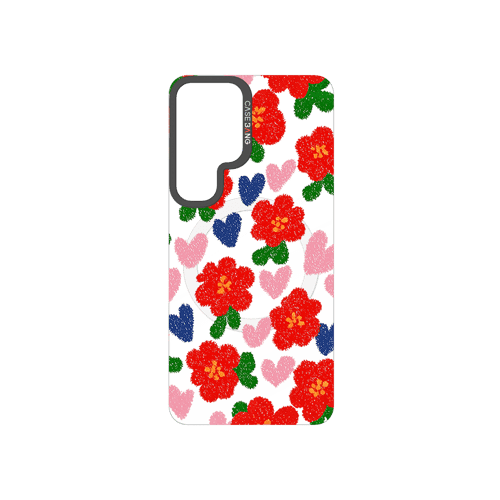 Bloom Series Snap - On Phone Case - CaseBangImagiSnap Case MagSafe CompatibleCaseBangSAMSUNG S24LITTLE RED FLOWER