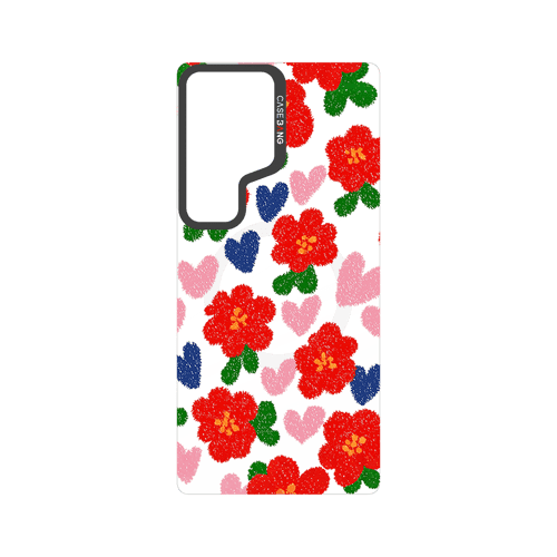 Bloom Series Snap - On Phone Case - CaseBangImagiSnap Case MagSafe CompatibleCaseBangSAMSUNG S24 UltraLITTLE RED FLOWER