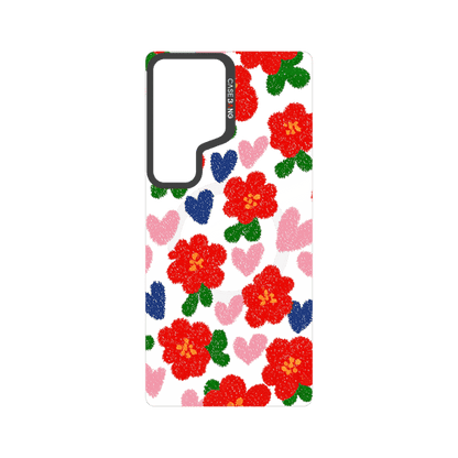 Bloom Series Snap - On Phone Case - CaseBangImagiSnap Case MagSafe CompatibleCaseBangSAMSUNG S24 UltraLITTLE RED FLOWER