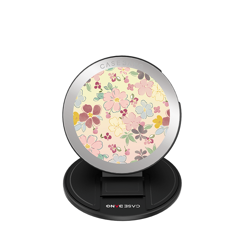Blooming Flowers grip stand with base and back cover