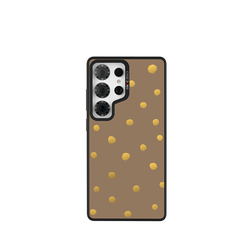 Caramel Brown Polka Dots Imagisnap - CaseBangImagisnapCaseBangSamsung S25 UltraBack Cover+Base Case
